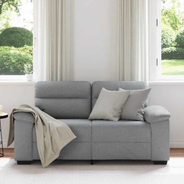 vidaXL Διθέσιος Καναπές Ανοιχτό Γκρι 160x81x84cm Ύφασμα