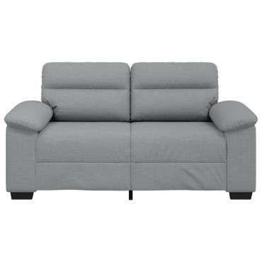 vidaXL Διθέσιος Καναπές Ανοιχτό Γκρι 160x81x84cm Ύφασμα
