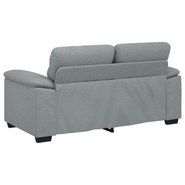 vidaXL Διθέσιος Καναπές Ανοιχτό Γκρι 160x81x84cm Ύφασμα