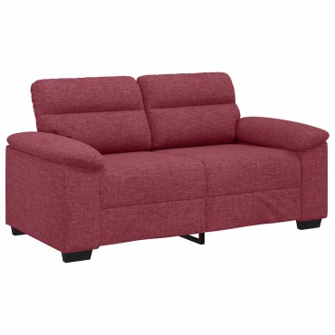 vidaXL Διθέσιος Καναπές Κόκκινος 160x81x84cm Ύφασμα