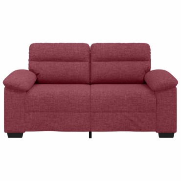 vidaXL Διθέσιος Καναπές Κόκκινος 160x81x84cm Ύφασμα