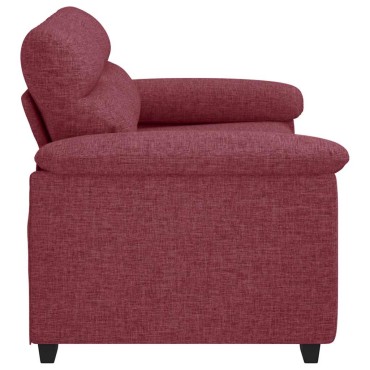 vidaXL Διθέσιος Καναπές Κόκκινος 160x81x84cm Ύφασμα