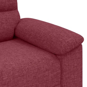 vidaXL Διθέσιος Καναπές Κόκκινος 160x81x84cm Ύφασμα