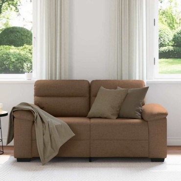 vidaXL Διθέσιος Καναπές Καφέ 160x81x84cm Ύφασμα