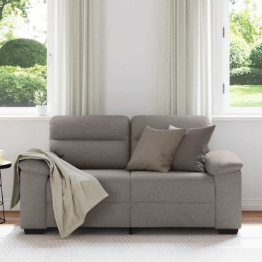 vidaXL Διθέσιος Καναπές Μπεζ 160x81x84cm Ύφασμα