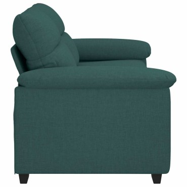 vidaXL Διθέσιος Καναπές Σκούρο Πράσινο 180x81x84cm Ύφασμα