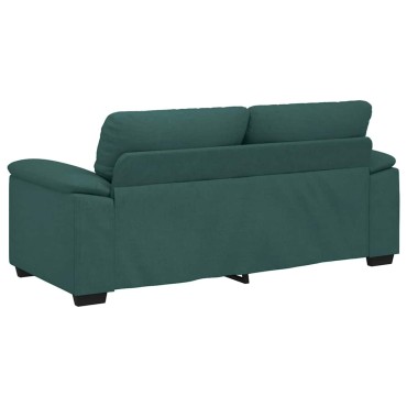 vidaXL Διθέσιος Καναπές Σκούρο Πράσινο 180x81x84cm Ύφασμα