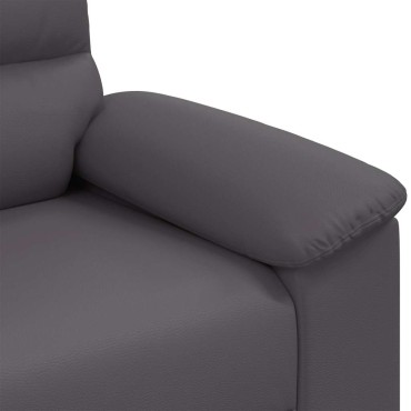 vidaXL Διθέσιος Καναπές Γκρι 160x81x84cm από Συνθετικό Δέρμα