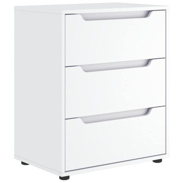 vidaXL Μπουφές VISNES Λευκό 60x40x73cm από Τεχνητό Ξύλο 1 τεμ.