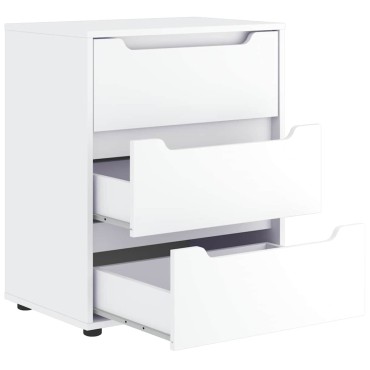 vidaXL Μπουφές VISNES Λευκό 60x40x73cm από Τεχνητό Ξύλο 1 τεμ.