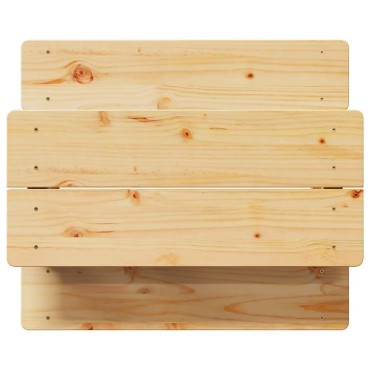 vidaXL Παιδικό Τραπέζι με Πάγκους IRUN 90x79,5x50cm από Μασίφ Ξύλο