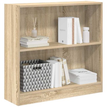 vidaXL Βιβλιοθήκη Sonoma Δρυς 80x24x75cm από Τεχνητό Ξύλο 1 τεμ.
