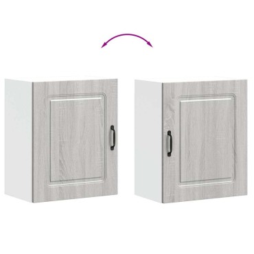 vidaXL Ντουλάπι Κουζίνας Kalmar Γκρι από Τεχνητό Ξύλο Sonoma 50x31x60cm 1 τεμ.