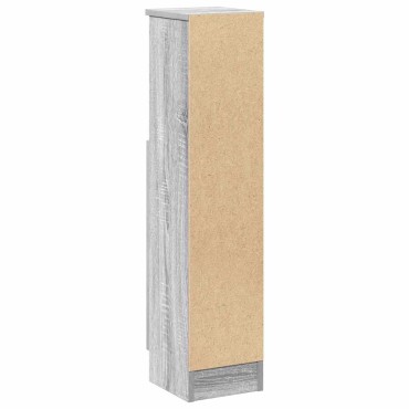 vidaXL Ντουλάπι Μπάνιου με Ρολό Στήριγμα Γκρι Sonoma 20,5x22x90cm