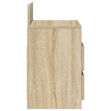 vidaXL Κομοδίνα 2 τεμ. με 2 Συρτάρια, Χρώμα Sonoma Δρυς 40x33x60cm