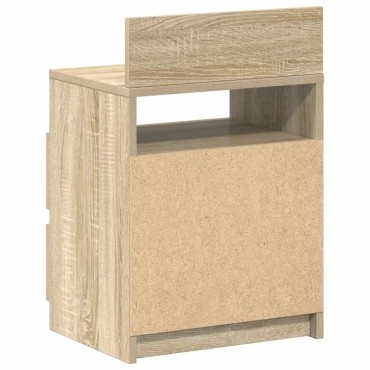 vidaXL Κομοδίνα 2 τεμ. με 2 Συρτάρια, Χρώμα Sonoma Δρυς 40x33x60cm