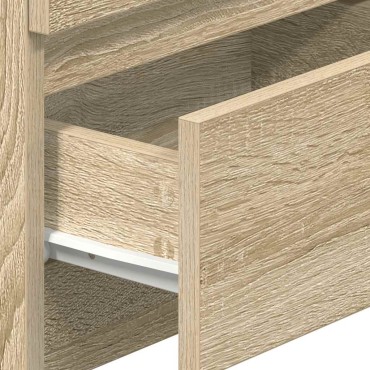 vidaXL Κομοδίνα 2 τεμ. με 2 Συρτάρια, Χρώμα Sonoma Δρυς 40x33x60cm