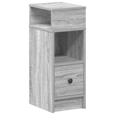 vidaXL Κομοδίνο με Συρτάρι Γκρι Sonoma 25x31x66cm 1 τεμ.
