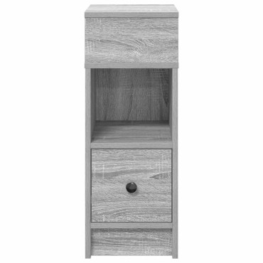 vidaXL Κομοδίνο με Συρτάρι Γκρι Sonoma 25x31x66cm 1 τεμ.