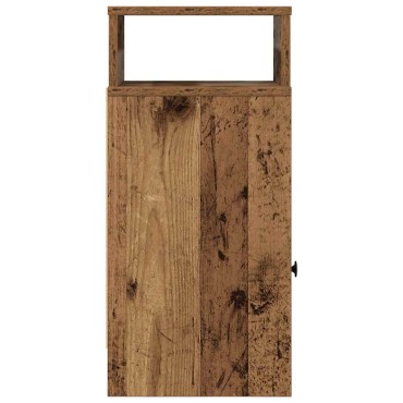 vidaXL Κομοδίνο με Συρτάρι από Παλιό Ξύλο 25x31x66cm 1 τεμ.
