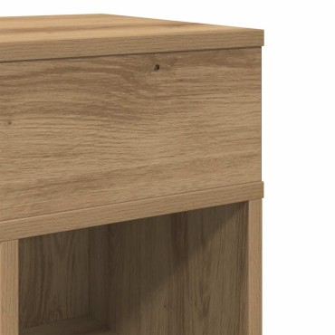 vidaXL Κομοδίνα 2 τεμ. με Συρτάρι Artisan Oak 25x31x66cm