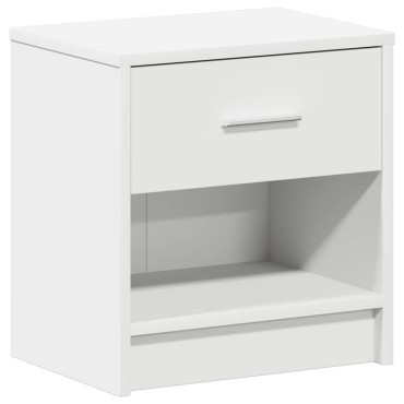 vidaXL Κομοδίνο με Συρτάρι Λευκό 39x28x41cm 1 τεμ.