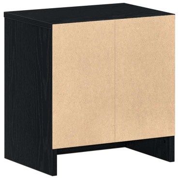 vidaXL Κομοδίνο με Συρτάρι Μαύρο 39x28x41cm 1 τεμ.