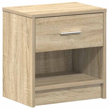vidaXL Κομοδίνο με Συρτάρι σε Χρώμα Sonoma Δρυς 39x28x41cm 1 τεμ.