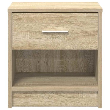 vidaXL Κομοδίνο με Συρτάρι σε Χρώμα Sonoma Δρυς 39x28x41cm 1 τεμ.