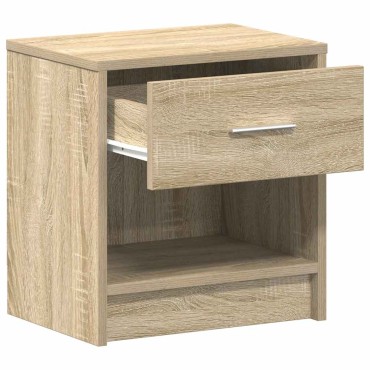 vidaXL Κομοδίνο με Συρτάρι σε Χρώμα Sonoma Δρυς 39x28x41cm 1 τεμ.