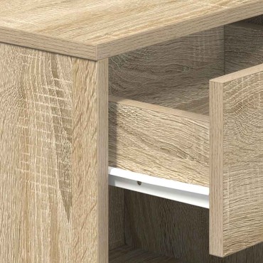 vidaXL Κομοδίνο με Συρτάρι σε Χρώμα Sonoma Δρυς 39x28x41cm 1 τεμ.