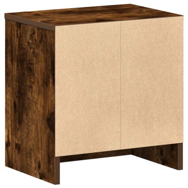 vidaXL Κομοδίνο με Συρτάρι σε Καπνιστή Δρυς 39x28x41cm 1 τεμ.