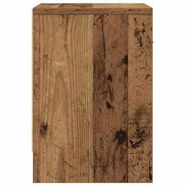 vidaXL Κομοδίνο με Συρτάρι από Παλιό Ξύλο 39x28x41cm 1 τεμ.