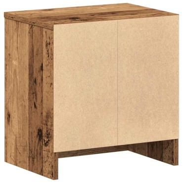 vidaXL Κομοδίνο με Συρτάρι από Παλιό Ξύλο 39x28x41cm 1 τεμ.
