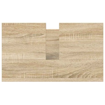 vidaXL Ντουλάπι Νιπτήρα Μπάνιου Sonoma Δρυς 60x34,5x60cm 1 τεμ.