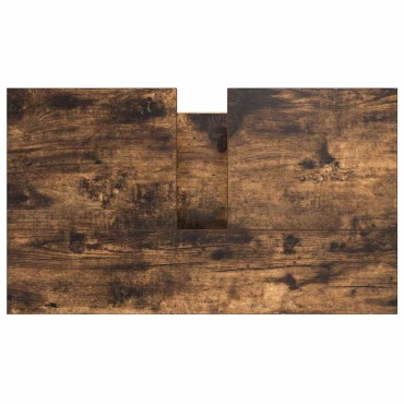vidaXL Ντουλάπι Νιπτήρα Μπάνιου Καπνιστή Δρυς 60x34,5x60cm 1 τεμ.