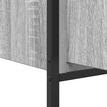 vidaXL Ντουλάπι Νιπτήρα Μπάνιου Γκρι Sonoma 60x34,5x60cm 1 τεμ.