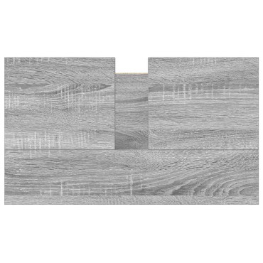 vidaXL Ντουλάπι Νιπτήρα Μπάνιου Γκρι Sonoma 60x34,5x60cm 1 τεμ.