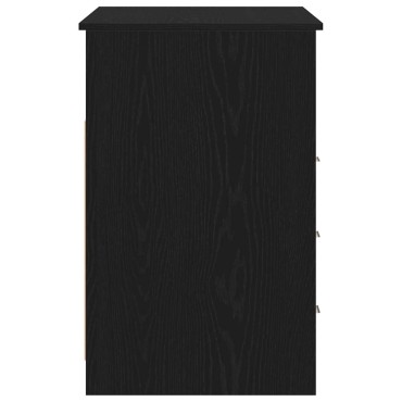 vidaXL Γραφείο με Συρτάρια Μαύρη Δρυς 102x50x76cm από Τεχνητό Ξύλο 1 τεμ.
