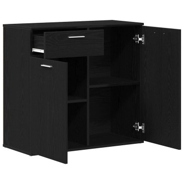 vidaXL Μπουφές από Μαύρη Δρυς 80x36x75cm από Τεχνητό Ξύλο 1 τεμ.