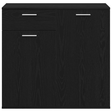 vidaXL Μπουφές από Μαύρη Δρυς 80x36x75cm από Τεχνητό Ξύλο 1 τεμ.