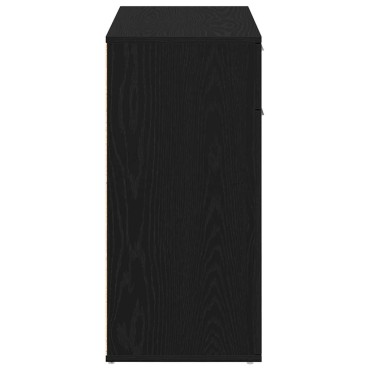 vidaXL Μπουφές από Μαύρη Δρυς 80x36x75cm από Τεχνητό Ξύλο 1 τεμ.