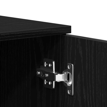 vidaXL Μπουφές από Μαύρη Δρυς 80x36x75cm από Τεχνητό Ξύλο 1 τεμ.