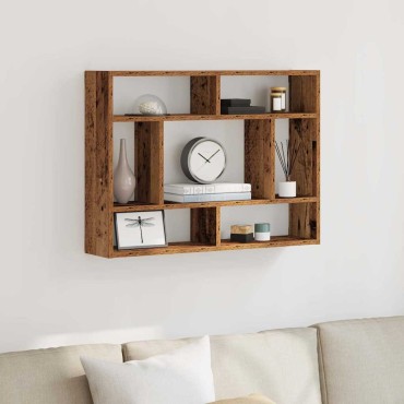 vidaXL Ράφι Τοίχου από Παλιό Ξύλο 75x16x55cm από Τεχνητό Ξύλο 1 τεμ.