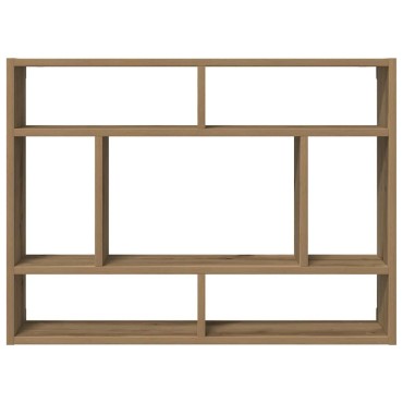 vidaXL Ράφι Τοίχου Χειροποίητο Δρυς 75x16x55cm από Τεχνητό Ξύλο 1 τεμ.