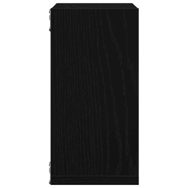 vidaXL Ράφια Τοίχου Κύβοι 4 τεμ. Μαύρο Δρυς 30x15x30cm από Τεχνητό Ξύλο