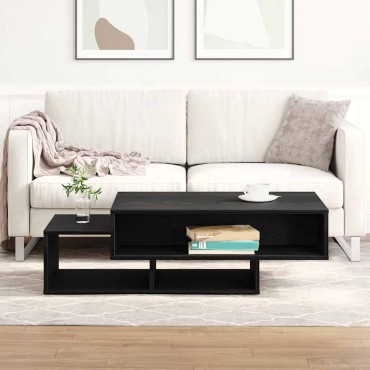 vidaXL Τραπεζάκι Σαλονιού Μαύρο Δρυς 105x55x32cm από Τεχνητό Ξύλο 1 τεμ.