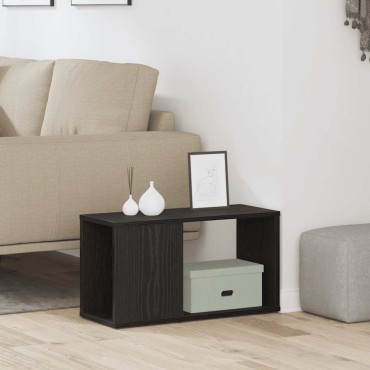 vidaXL Έπιπλο Τηλεόρασης Μαύρο Δρυς 60x24x32cm από Τεχνητό Ξύλο