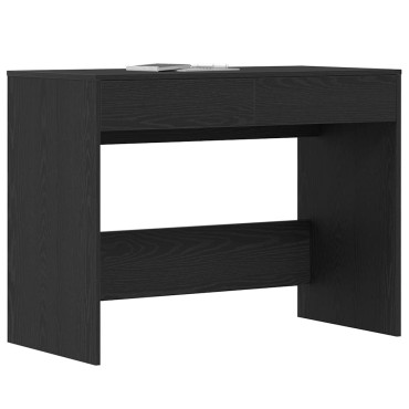 vidaXL Γραφείο Μαύρη Δρυς 101x50x76,5cm από Τεχνητό Ξύλο 1 τεμ.
