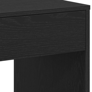 vidaXL Γραφείο Μαύρη Δρυς 101x50x76,5cm από Τεχνητό Ξύλο 1 τεμ.